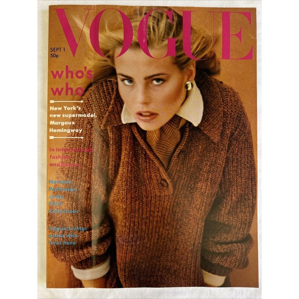 BRITISH VOGUE -September 1975 - Margaux Hemingway